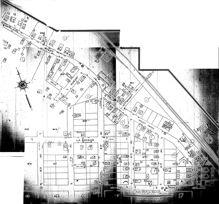 Third, Fourth, Fifth, Sixth, Seventh and Eighth Avenues (Sanborn 1938-1950)