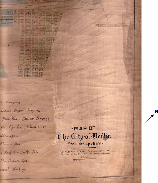 Berlin Lot Map 1907, revised 1923 (Collection of Berlin and Coos County Historical Society)